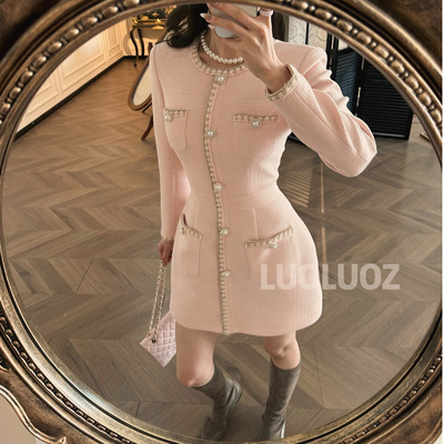 海畔心语高级感收腰短款连衣裙