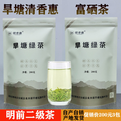 湖南汝城特产旱塘清香惠2024新茶硒山茶春茶浓香绿茶散装200克