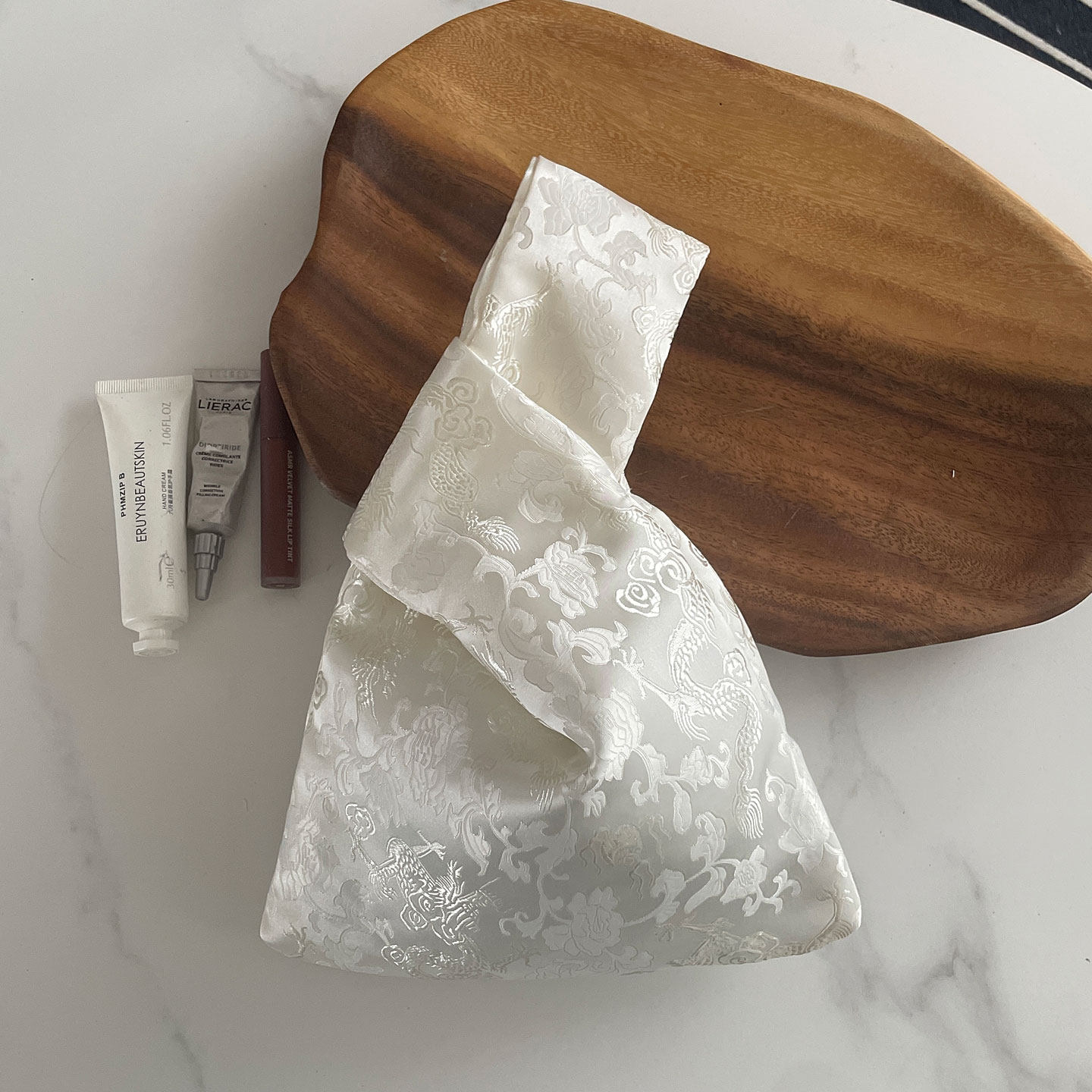 新中式复古套结汉服旗袍手挽袋手拎包手腕女包袋零钱包手拿包休闲