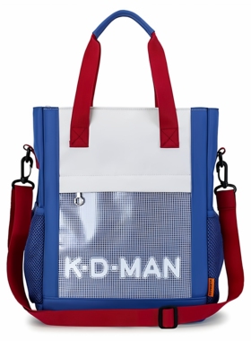 时尚双面补课包单肩包斜跨补习包大容量手提包小学生书包定制印字