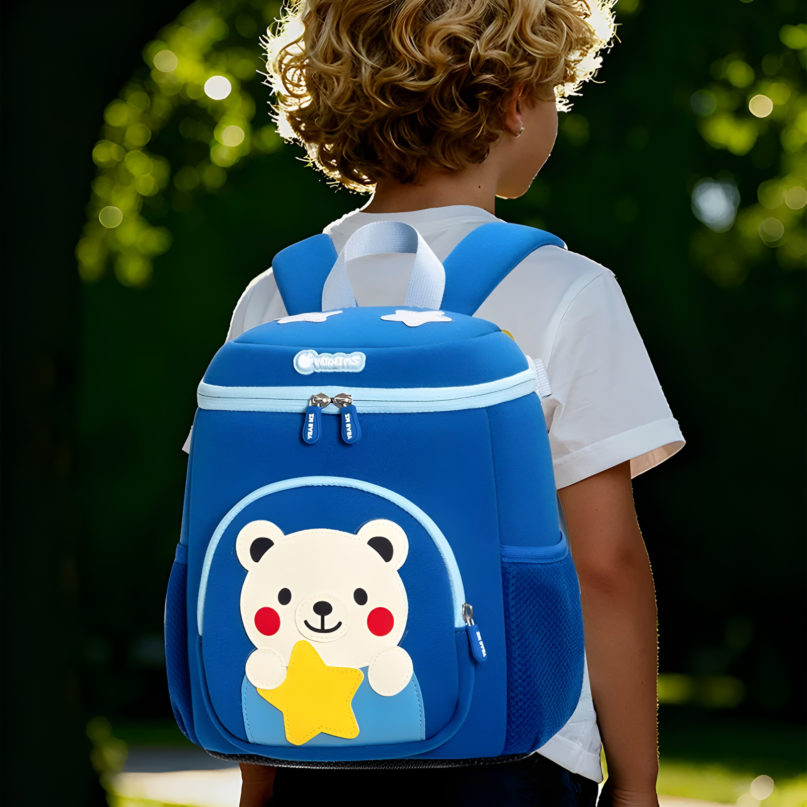 水桶款小熊儿童书包3-4-5-6岁幼儿园可爱卡通宝宝轻便双肩背包
