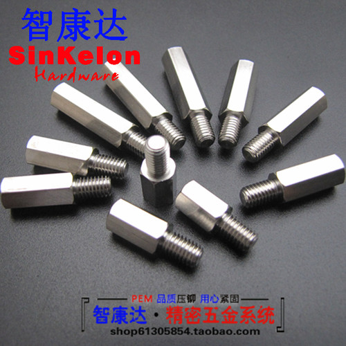 304内外牙六角接线柱隔离柱M8