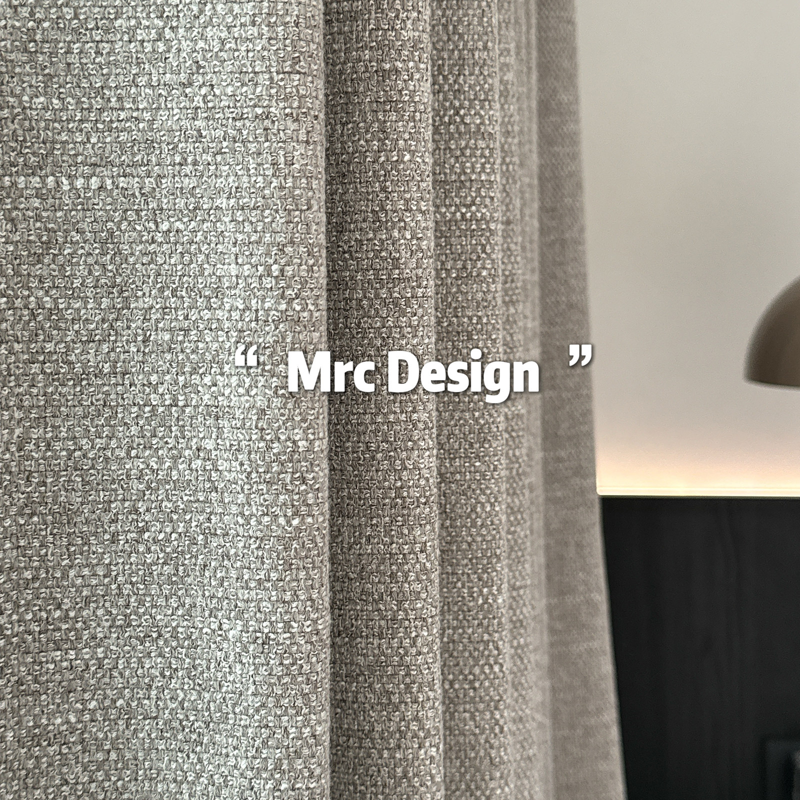 搁浅 自然低奢肌理感纯色全遮光窗帘卧室意式极简高级感棉麻窗帘