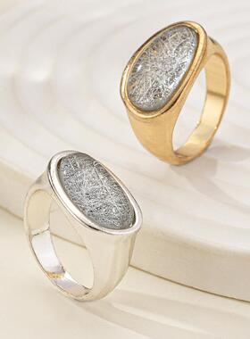 复古宫廷风金色中古戒指