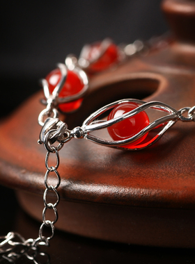 诗美琪女925银民族风本命年手链