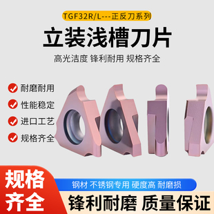 300 200 TGF32L 浅槽刀片切槽卡簧槽圆弧槽刀粒TGF32R100 数控立装