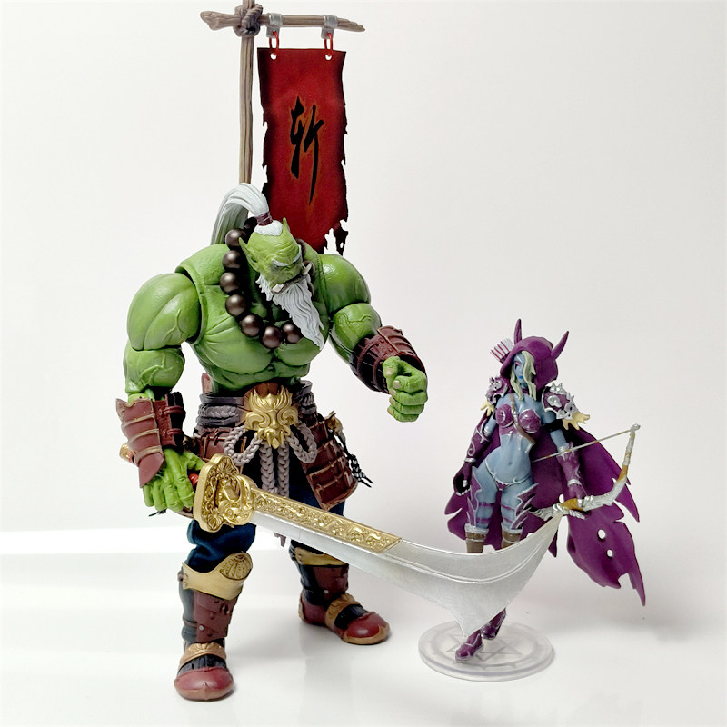 正版盲盒魔兽迷你战棋法师摆件桌游公仔模型玩具召唤英雄战士牧师