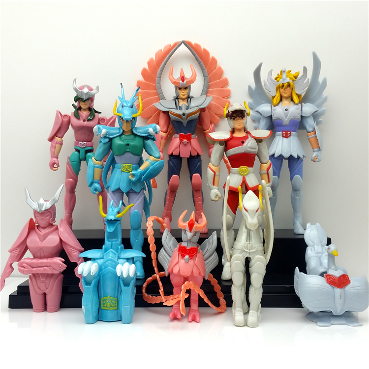 包郵促銷 圣斗士星矢5款一套袋裝可活動手辦配5款盔甲配件7-15CM