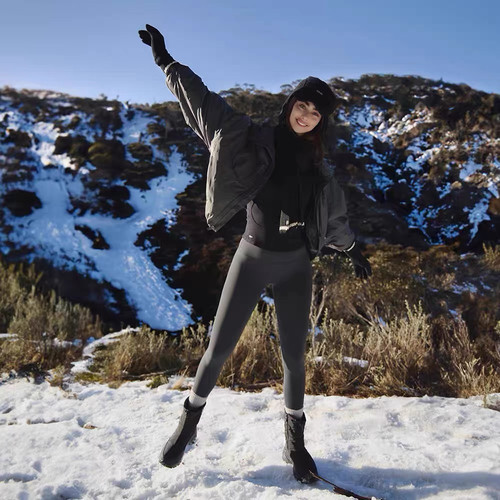 韩国官网正品andar瑜伽裤女外穿高腰提臀秋冬加绒专业健身裤ALR