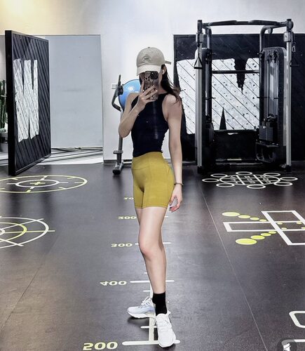 韩国官网正品andar三分裤瑜伽短裤女提臀外穿跑步健身骑行裤