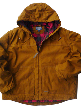 胸围140-152CM加肥加大码胖男款秋冬 连帽工装棉夹克2279