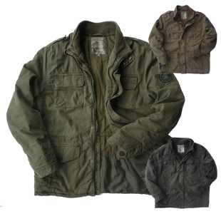 男士 复古秋冬季 夹棉棉衣M65风衣外套2118 144加肥加大码 胸116