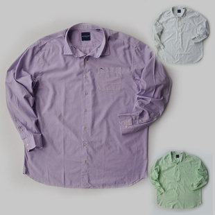 特价 胸144-180CM加肥加大码男款春秋桑蚕丝混纺多色长袖衬衫2410