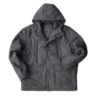 胸围140-144CM加肥加大码男秋冬 N3B多袋中长款连帽棉衣外套2422