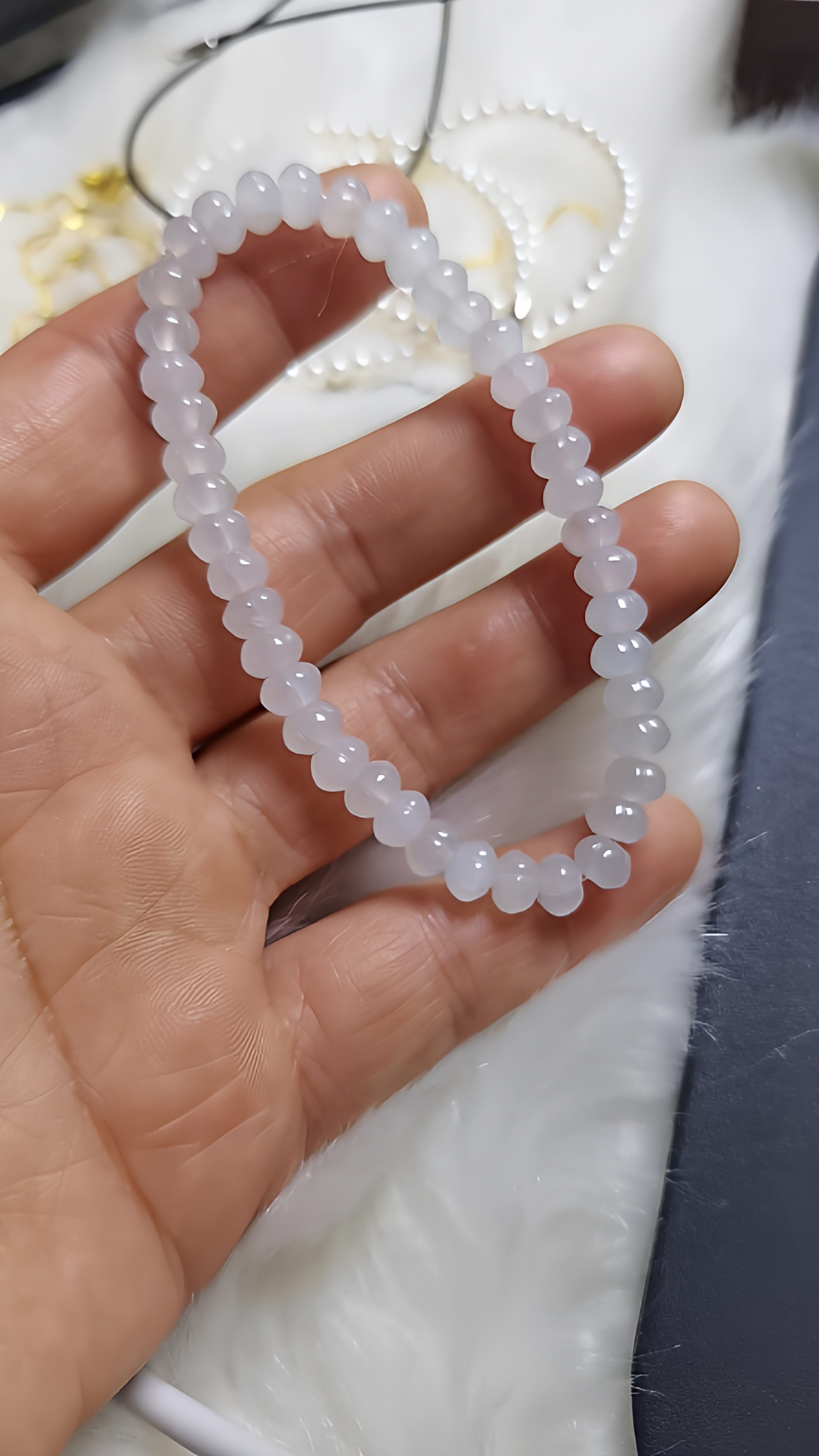 天然翡翠冰南瓜珠手串卡6