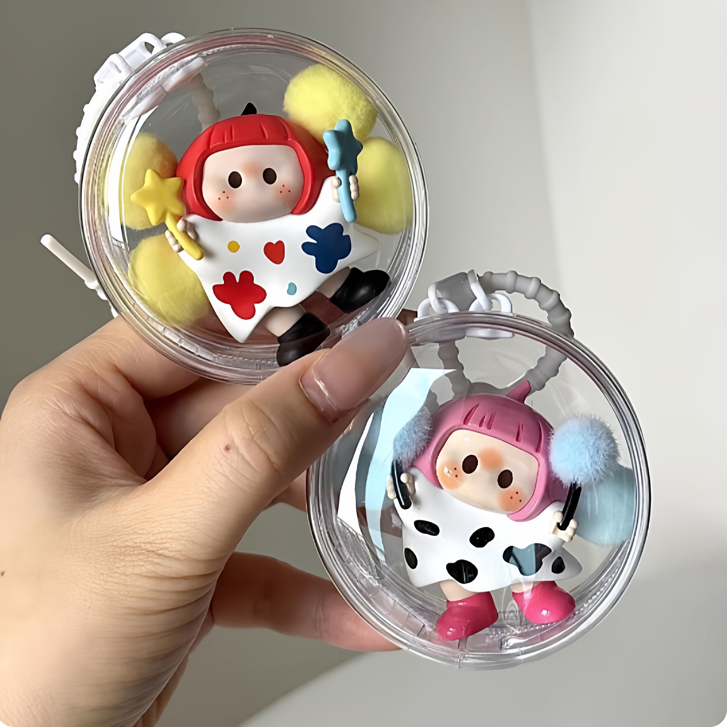 右右酱娃包透明盲盒收纳包小Q包保护套挂件手办展示包外出溜娃包