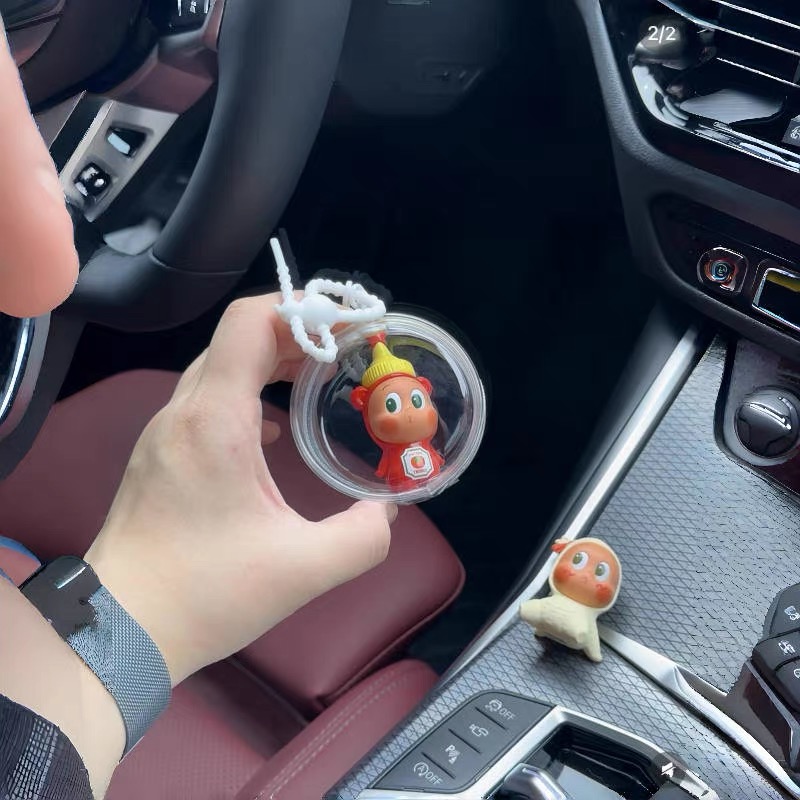 泡泡玛特星星人随心配萌粒娃包挂件防尘pvc收纳袋出门保护套展示