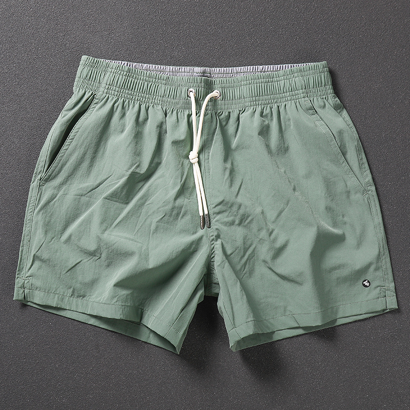 沙滩裤男速干可下水健身运动三分短裤有内衬海边温泉游泳裤休闲潮