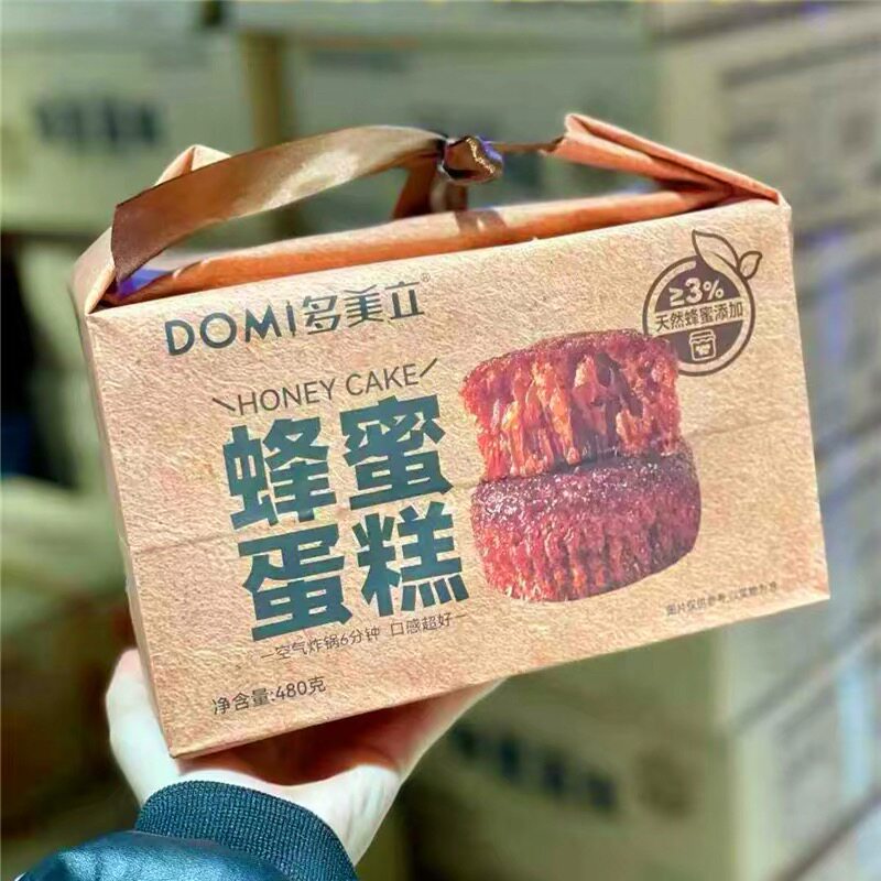 多美立蜂蜜蛋糕480g蜂巢窝形烘烤糕点早餐面包下午茶点心解馋零食