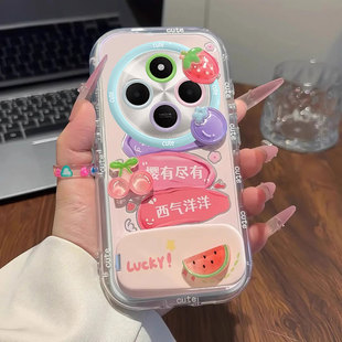 5G全包防摔外壳时尚 支架 创意卡通公仔莓有烦恼Redmi14C羽纱泡芙壳12R硅胶保护套12 适用红米14R手机壳新款