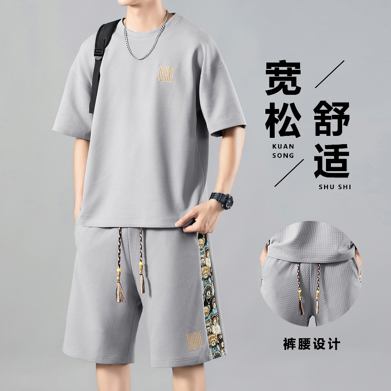 2025新款中国风夏季大码休闲套装