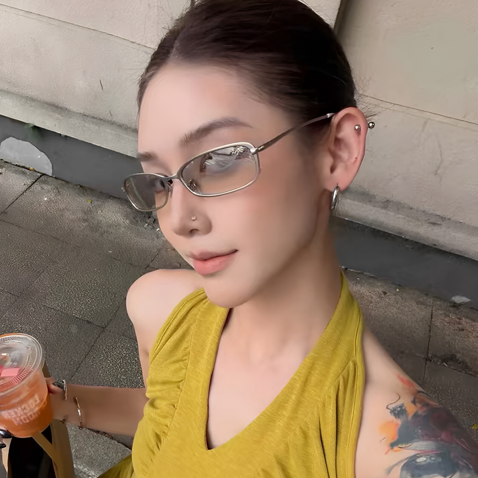 墨镜女高级感适合小脸型专用复古老钱风金属框防紫外线太阳眼镜