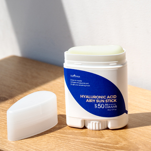 isntree玻尿酸沁爽空气防晒棒22g 不粘腻 spf50 水润清透户外便携