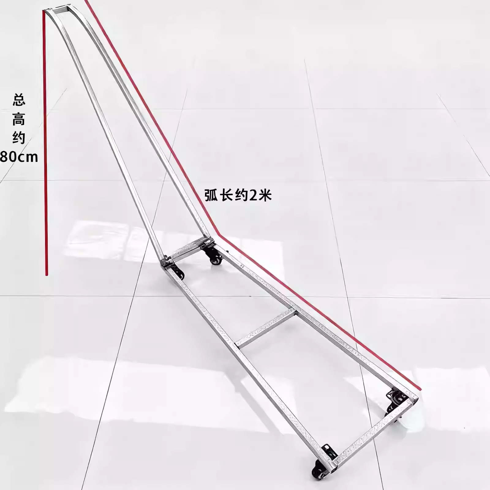 瀑布花铁艺手推车支架