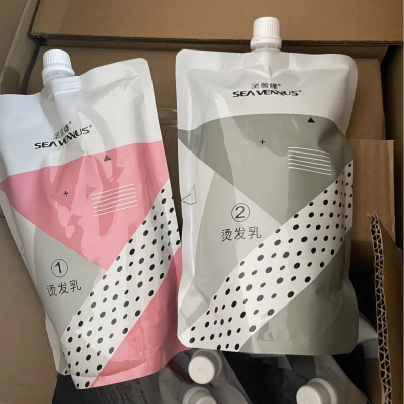 正品圣薇娜秀美直发膏博适家热塑烫发乳800毫升圣薇娜单1号软化