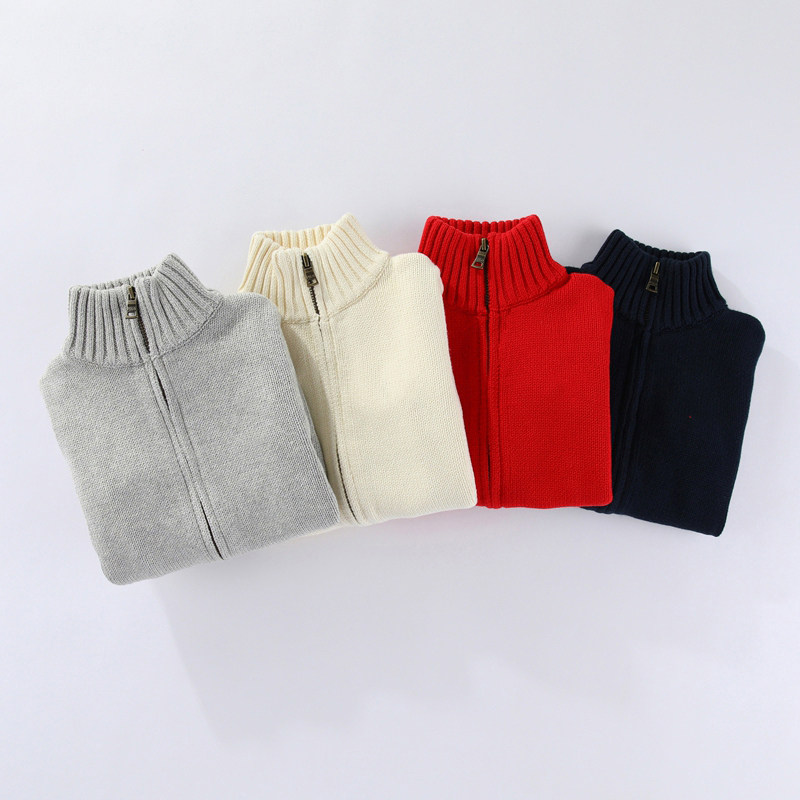 RL119标男女童针织衫拉链开衫外套纯棉线衣毛衣春秋冬季,童装/婴儿装/亲子装,毛衣/针织衫,淘宝优惠券,粉丝福利购,淘宝优惠卷