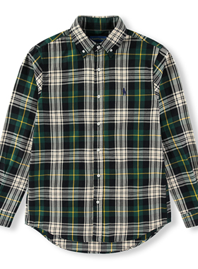 RL016外贸成人小马男士法兰绒秋冬衬衫小马衬衣