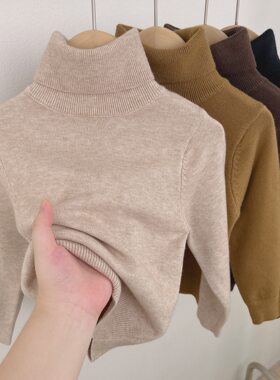 儿童高领羊毛衫冬季新款韩版百搭