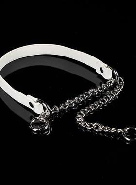 choker项圈女m朋克颈带项链男锁骨链颈环皮质颈圈k9脖圈刻字定制