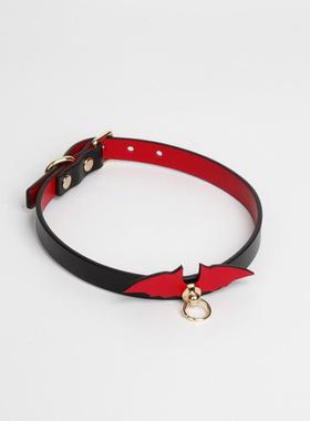 真皮头层牛皮项圈puppy女m颈饰choker情侣k9牵引脖圈颈带定制刻字