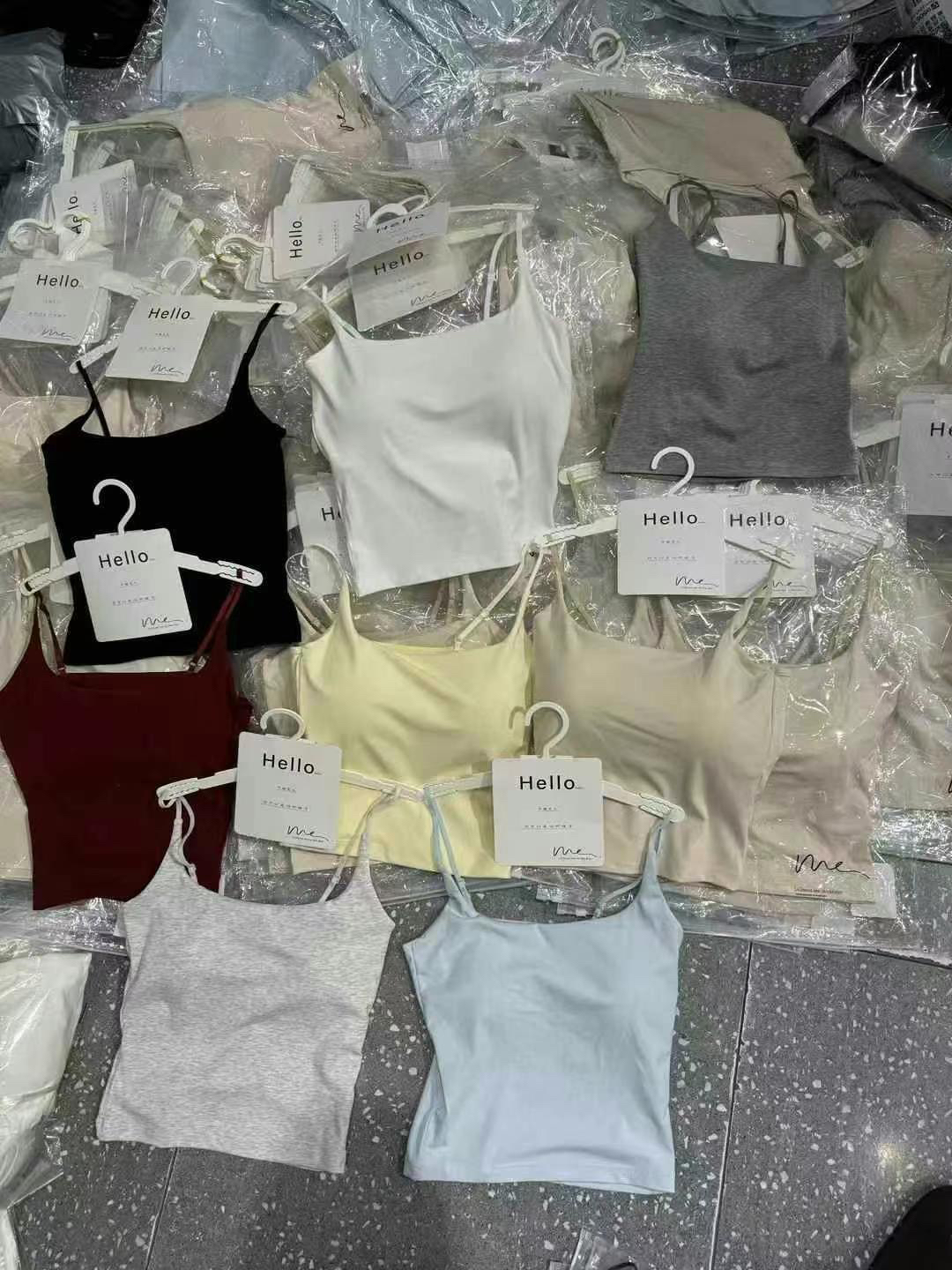 Hello 702升级版爆款莫代尔一体杯美背抹胸吊带背心打底内搭外穿