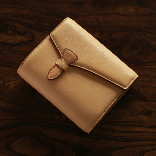 复刻 现货 Brelio手账Mbox三折插扣a7 波妞真皮笔记本原色橄榄绿