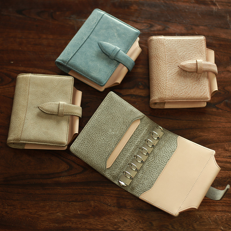 复刻版全新KNOX款式 N/PEARCE 真皮活页手账本拼色商务A7 a6s,文具电教/文化用品/商务用品,手帐/日程本/计划本,淘宝优惠券,粉丝福利购,淘宝优惠卷