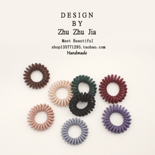 小号电话线发圈女夏扎头发绳2023年新款 简约高弹力头绳橡皮筋皮套