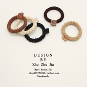 可爱时尚 毛绒丸子头基础发圈头饰简约皮筋女扎头高弹力耐用头绳