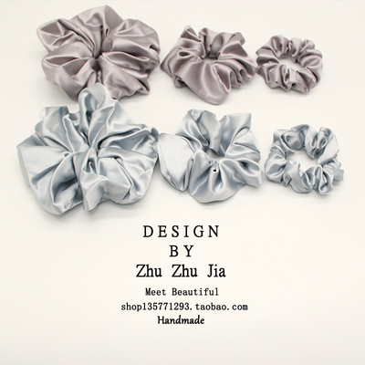 大肠发圈2025新款扎头发橡皮筋韩系发绳缎面头绳高级感头花发饰品