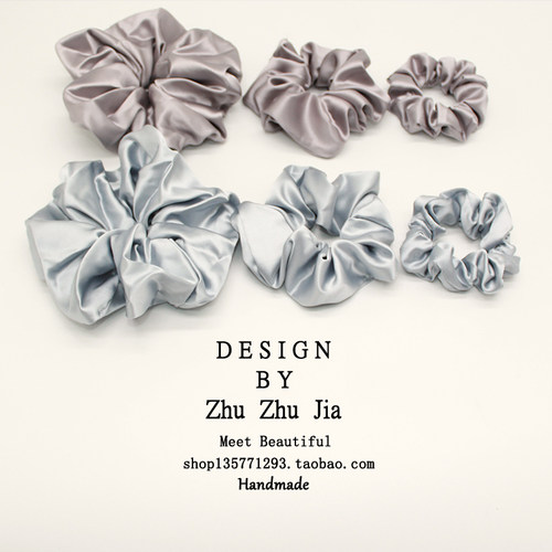 大肠发圈2025新款扎头发橡皮筋韩系发绳缎面头绳高级感头花发饰品