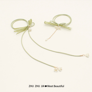 山茶花发圈2023年新款 气质头绳女韩国网红超仙皮筋头饰女扎头发绳