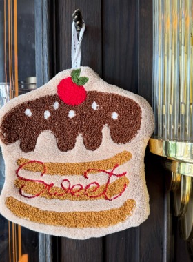 livingbank「巧克力蛋糕」擦手巾可爱ins厨房懒人抹布挂式吸水巾