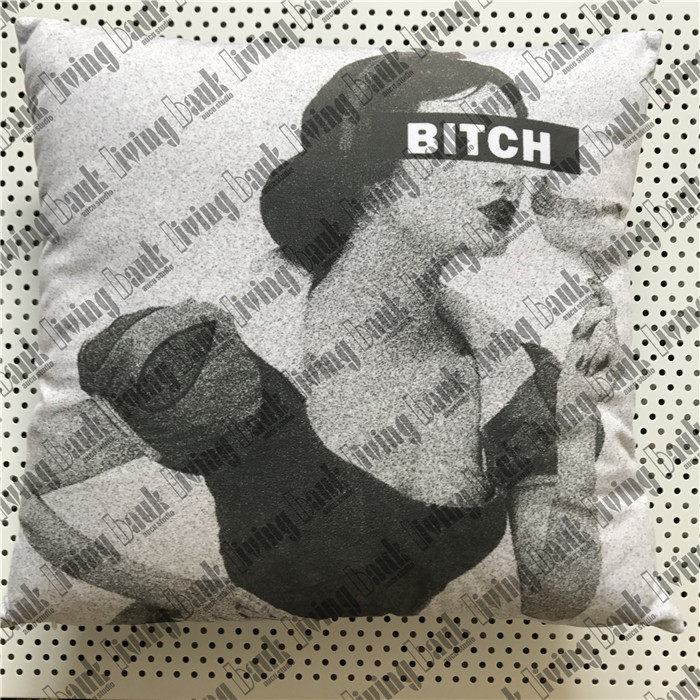 living bank北欧原创恶搞ins风靠垫抱枕