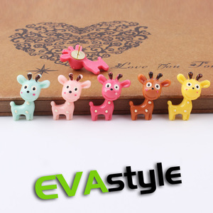 1个 EVAstyle超萌小鹿按钉 创意卡通图钉 可爱动物软木板工字钉子