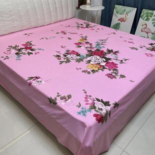 老式民光全棉丝光床单纯棉印花经典怀旧双人床单上海传统全线被单