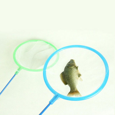 水族箱鱼缸配件渔网圆形款大小鱼网小鱼捞养鱼网鱼捞手抄网新品