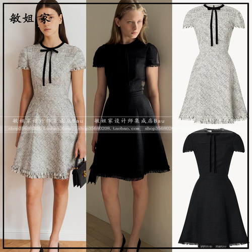 26秋韩国设计师品牌BAU by Bride And You新款9月丝绒缎带连衣裙