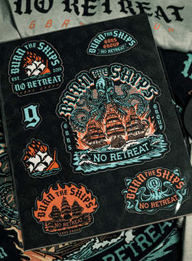 【软趴趴复刻】GBRS Group “Burn the ships”贴纸