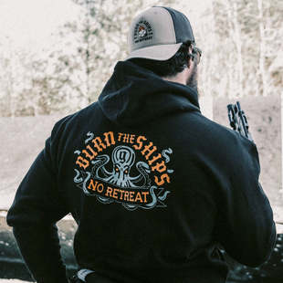 【软趴趴战术】GBRS GROUP KRAKEN 黑色连帽卫衣